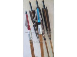Archery bamboo tonkin arrows with nocks
