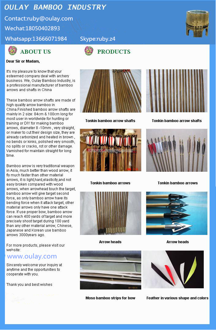 Oulay Bamboo Archery Arrows Manufacturer