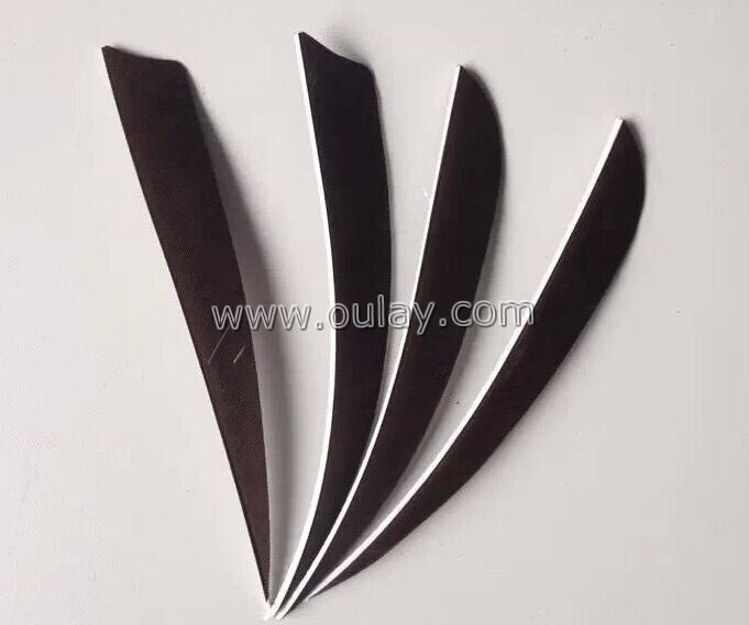 nature color turkey fletchings for bamboo arrows