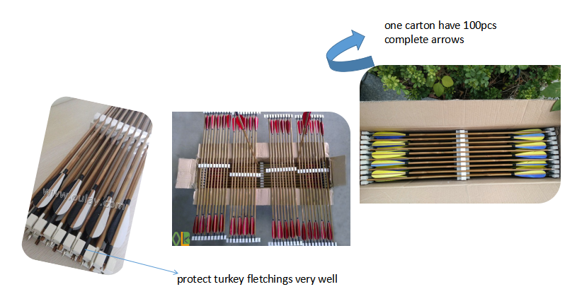 Package of Oulay Archery Bamboo Arrows