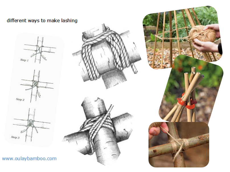 Make Bamboo Trellis Lashing