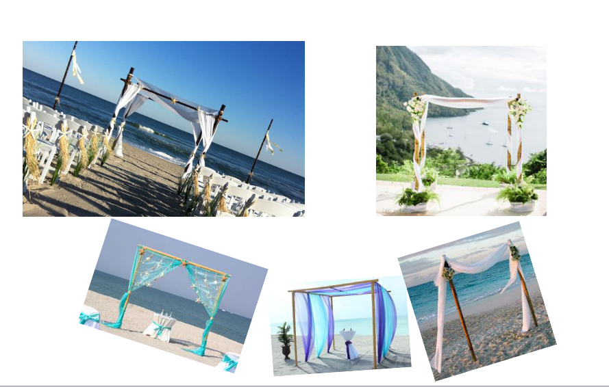 Beautiful Bamboo Wedding Trellis