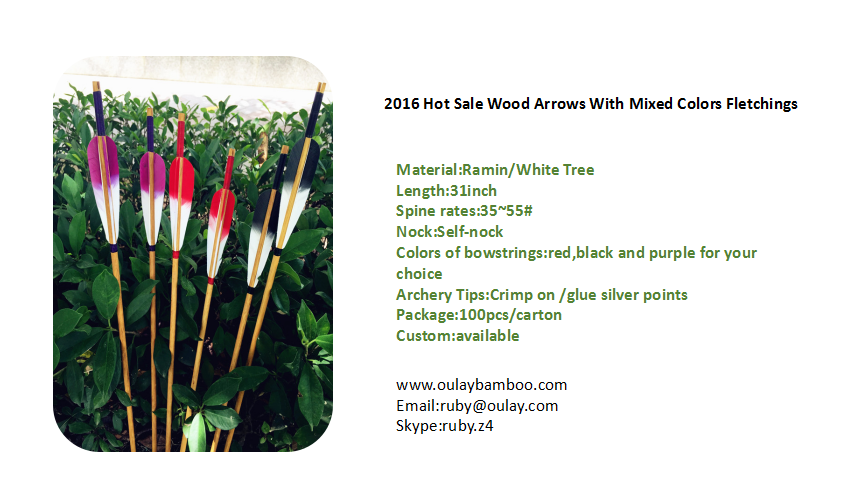 Fancy Wood Arrows With Turkey Feathers
