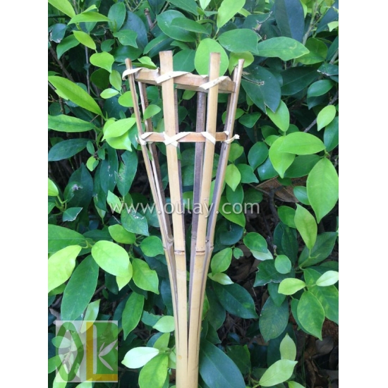 Handmade bamboo torch
