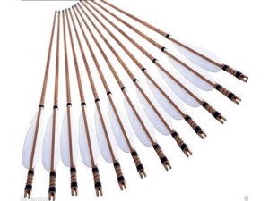 Archery bamboo bow and arrows