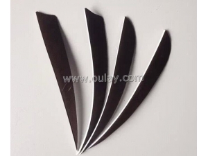 Turkey fletchings for bamboo arrows