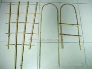 Garden bamboo u-hoops bamboo ladders