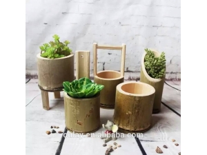 bamboo flower pot