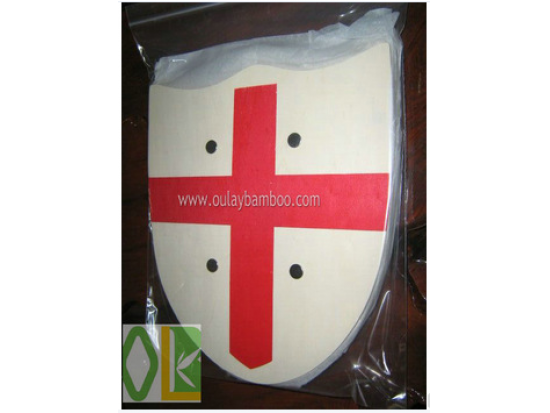 Interesting Toy Shield \ Red Cross Wooden Toy \ handmade wooden shield