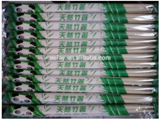 Chinese Plastic Packing Bamboo Chopsticks