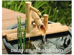 Bamboo chinese artifical craft indoor water fountain