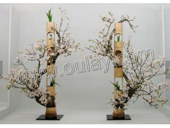 artificial bamboo baskets/holders /spots for wedding flower arrangement