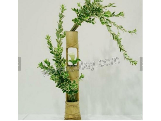 artificial bamboo baskets/holders /spots for wedding flower arrangement