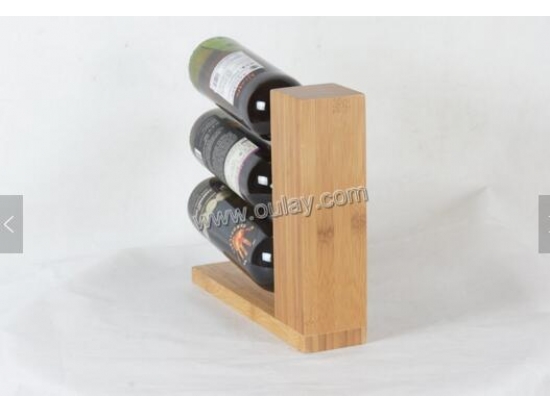 bamboo craft countertop wine display holder