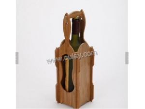 bamboo craft countertop wine display holder