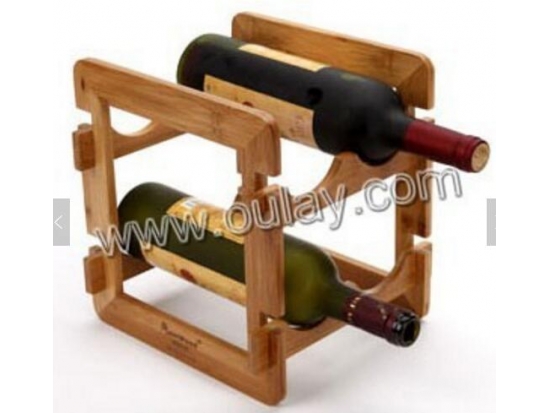 Bamboo Craft Countertop Wine Display Holder