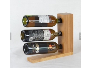 bamboo craft countertop wine display holder