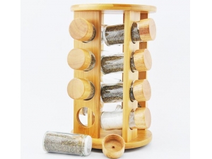 Kitchen Natural Bamboo Spice Rack