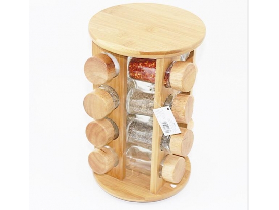 Kitchen Natural Bamboo Spice Rack