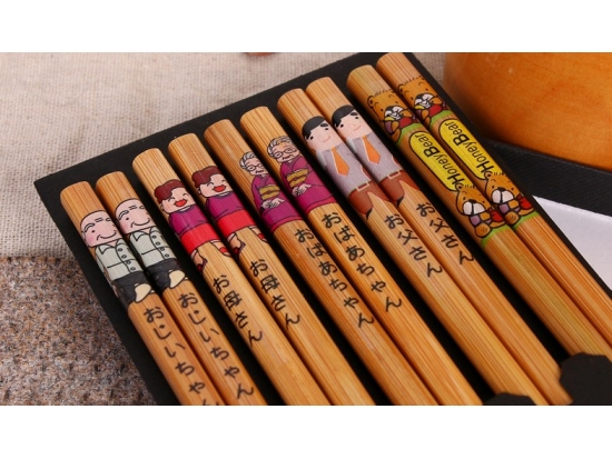 Custom Eco-friendly Chinese Bamboo Chopsticks Set/Chopstick Gift Set Box