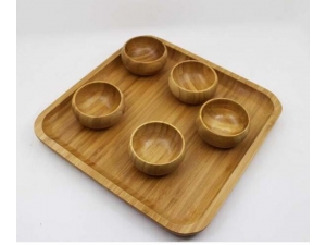 Hot Selling wholesale Natural Bamboo Round bowl