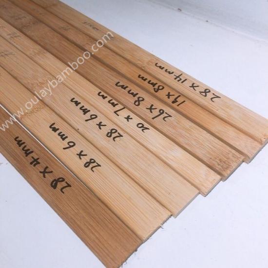 Burned Flat Bamboo Slats Planed Four Sides Long Bamboo Strips Small Quantity Available