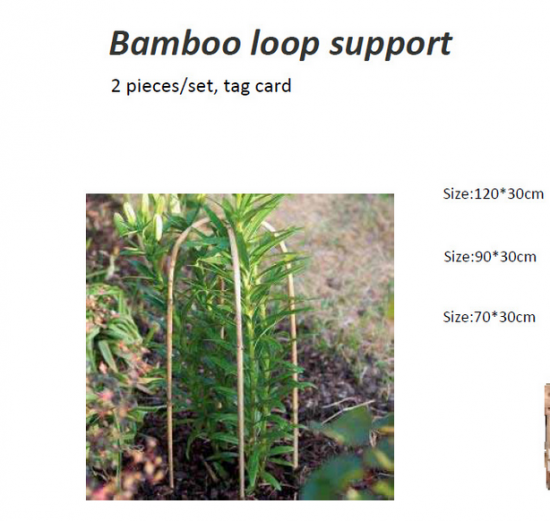 u shape bamboo trellis