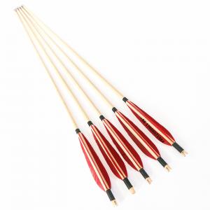 Top Quality 11/32 Pine Wood Traditional Wooden Arrows Beginner Arrows