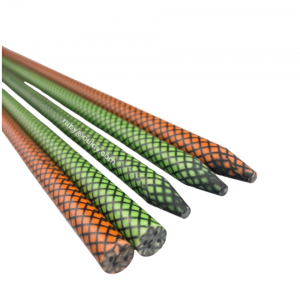 Hot Selling outdoor hunting  bowfishing  fiberglass arrows  hunting arrows with 5pcs  carbon sticks inside and  black grain wrap on shafts