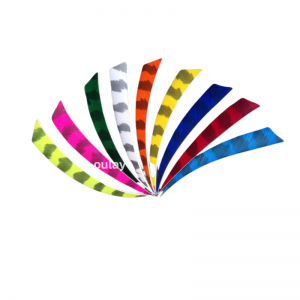 Turkey fletchings for bamboo arrows