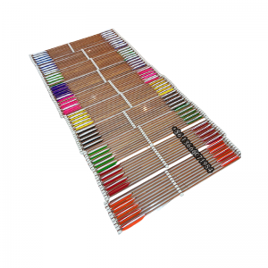 Colorful archery fletchings arrows