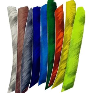 Turkey fletchings for DIY arrows